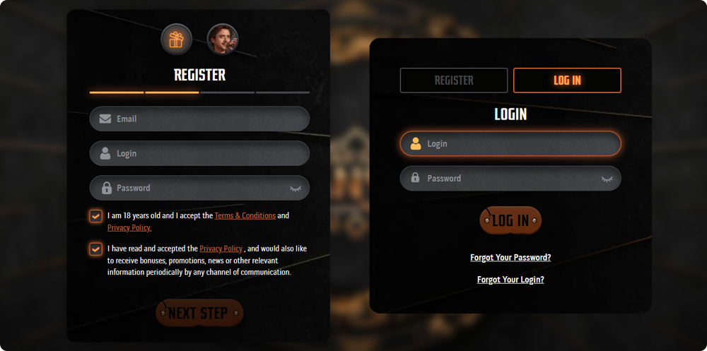 Gransino Casino Login and Registration
